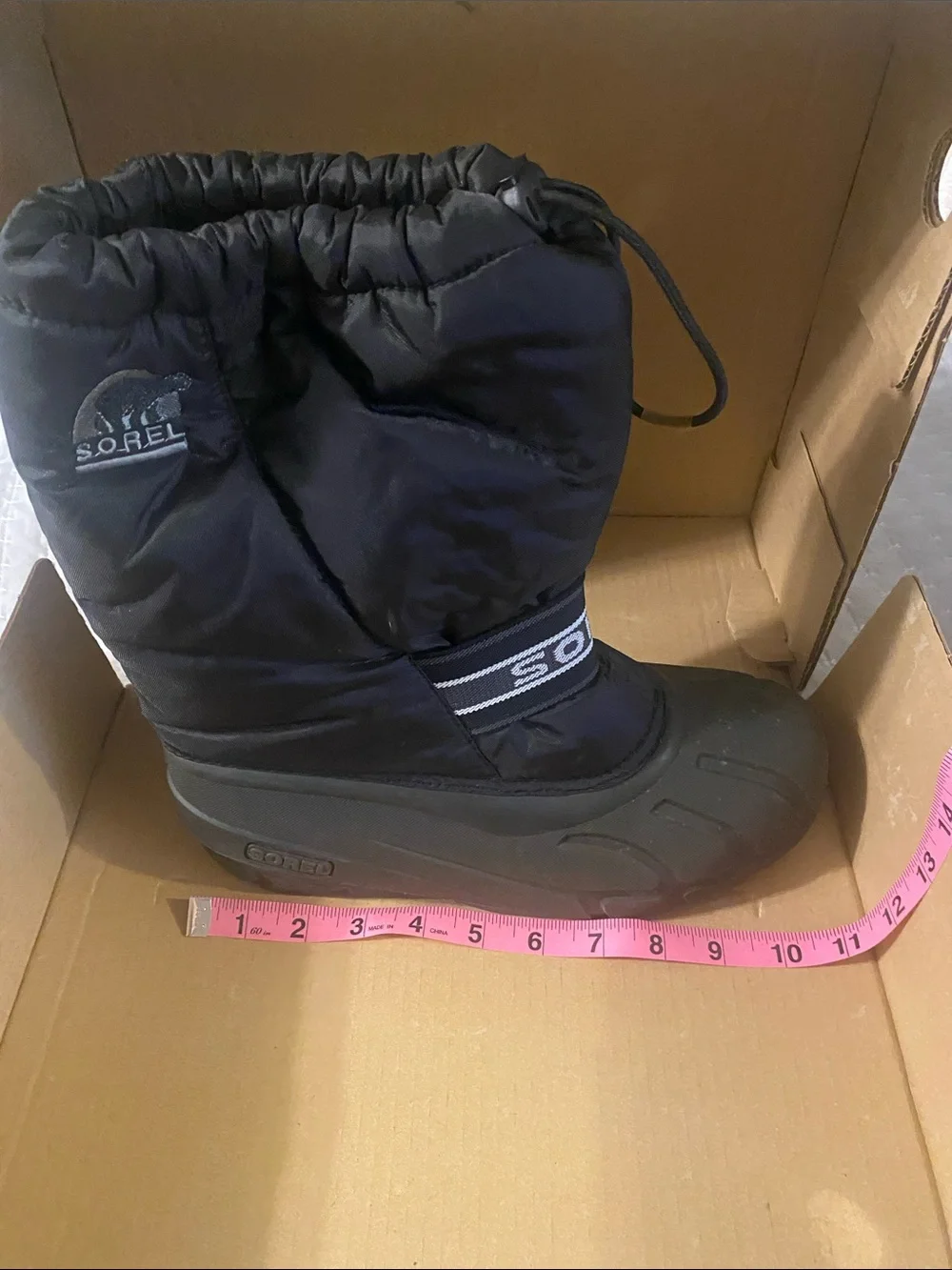 Sorel Kids Cub Black Snow & Rain Boots